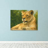 スカイバインドのグレース – レッジのライオネス キャンバスプリント (インサイチュ (ウッドフロア))