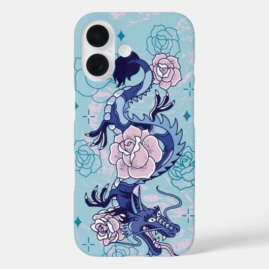 スカイバウンドヘビ – ブルードラゴンフローラ Case-Mate iPhoneケース (裏面)