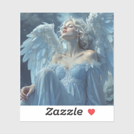 スカイバウンド静寂：夜中のベールの天使 シール (シート)