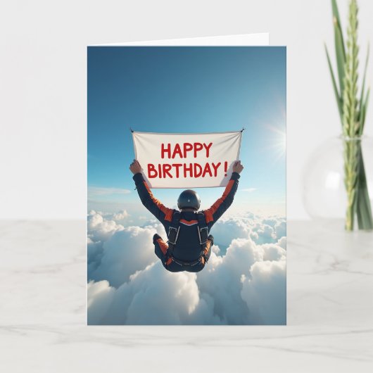 スカイバナー 誕生日カード カード (正面)