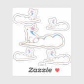 スカイバニーシンプルスケッチ シール (シート)