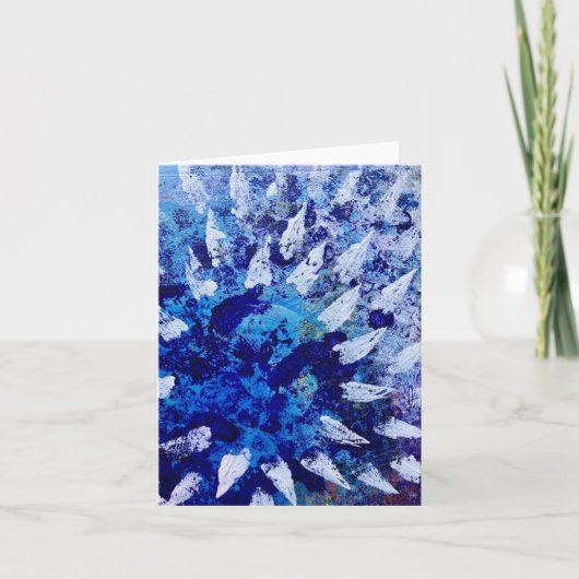 スカイバースト折り畳みノートカード ノートカード (正面)