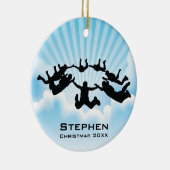 スカイパーソナライズされたダイビングフリー秋オーナメント セラミックオーナメント (右)