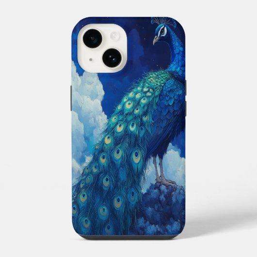 🦚 スカイフェザー iPhoneケース (裏面)
