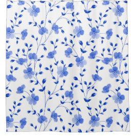 スカイブモダンルーデイジーフローラ  シャワーカーテン