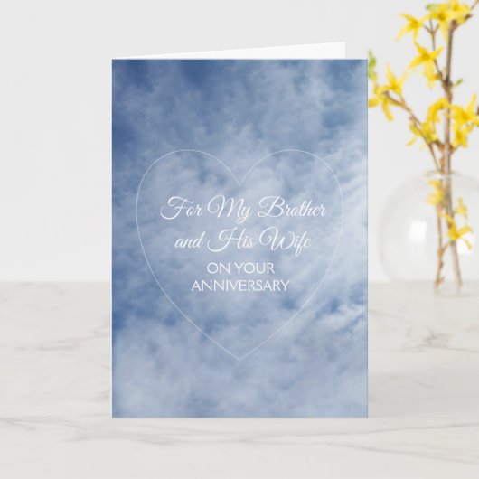 スカイブラザー妻パーソナライズされたの結婚記念日 カード (黄色い花)