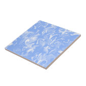 スカイブルーおよび白- T- タイル (側面)