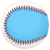 スカイブルーとピュアホワイトのソフトボカスタムール ソフトボール (正面左)