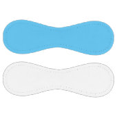 スカイブルーとピュアホワイトのソフトボカスタムール ソフトボール (パネル)