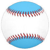スカイブルーとピュアホワイトのソフトボカスタムール ソフトボール (裏面)