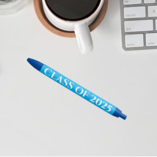 スカイブルーとホワイトスクールカラーズクラス年 黒ボールペン