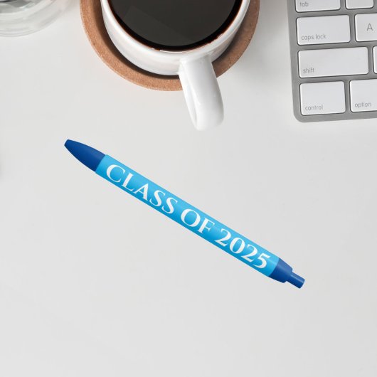 スカイブルーとホワイトスクールカラーズクラス年 黒ボールペン