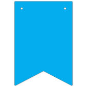 スカイブルーとホワイトスクールカラー卒業 バンティングフラッグ (第1の旗)