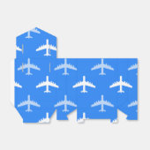 スカイブルーと白の飛行機；飛行機 フェイバーボックス (折り畳みなし)