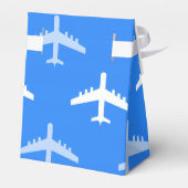 スカイブルーと白の飛行機；飛行機 フェイバーボックス (裏面サイド)