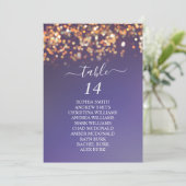 スカイブルーと金ゴールドの背景シーティンググラフカード 招待状 (スタンド正面)