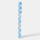 スカイブルーのギンガム Case-Mate iPhoneケース (裏面 / 右)