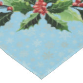 スカイブルーのクリスマストレイン テーブルクロス (アングル)