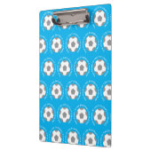 スカイブルーのサッカーチーム。サッカーコーチ クリップボード (左)