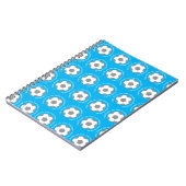 スカイブルーのサッカーチーム ノートブック (左側)