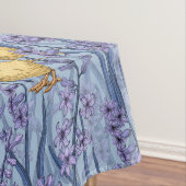スカイブルーのニワトリとヒヤシンス テーブルクロス (インサイチュ)