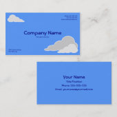 スカイブルーの名刺 名刺 (正面/裏面)