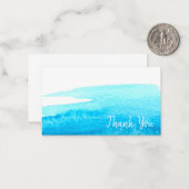 スカイブルーの水色が濁る ノートカード (正面/裏面インサイチュ)