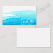 スカイブルーの水色が濁る ノートカード (正面/裏面)