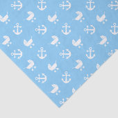 スカイブルーの男の赤ちゃんの航海のなパターン 薄葉紙 (詳細)