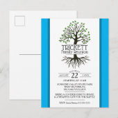 スカイブルーの系譜の家族会 インビテーションポストカード (正面/裏面)