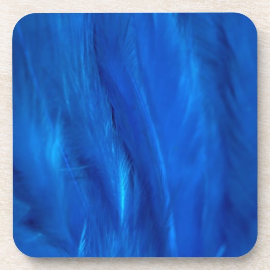 スカイブルーの羽と下 コースター (正面)