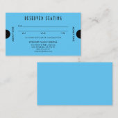 スカイブルーアールデコリザーブドシーティングデンタル 予約カード (正面/裏面)