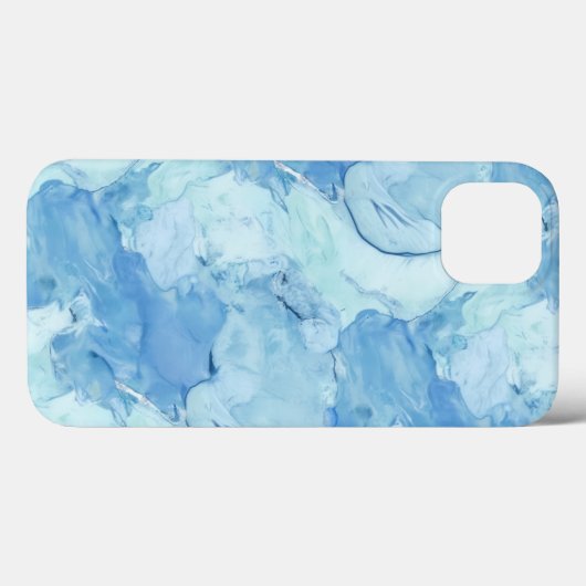 スカイブルーインクiPhone / iPadケース Case-Mate iPhoneケース (裏面 (横))