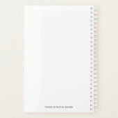 スカイブルーウィークリープランナー プランナー手帳 (裏面)