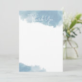 スカイブルーウォーターのカラーサンキューカード サンキューカード (スタンド正面)