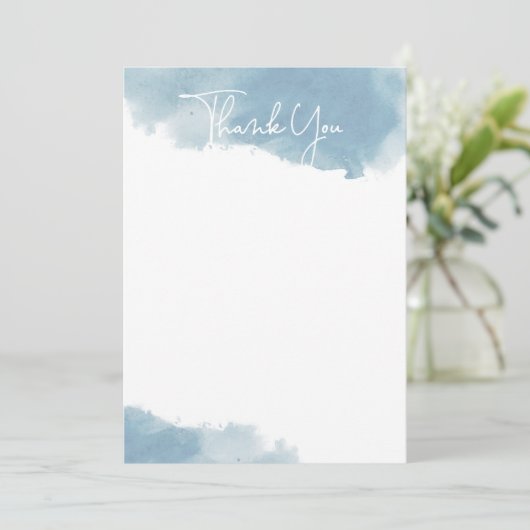 スカイブルーウォーターのカラーサンキューカード サンキューカード (スタンド正面)