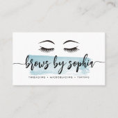 スカイブルーウォーターカラーブローサービス 名刺 (正面)