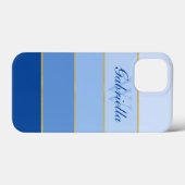 スカイブルーオンブルカラーブロックパーソナライズケース-Mate Case-Mate iPhoneケース (裏面 (横))