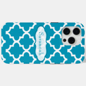 スカイブルーカリブのモロッコイパーソナライズされたホン Case-Mate iPhoneケース (裏面 (横))