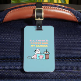 スカイブルーキャット&カメララゲッジタグ ラゲッジタグ