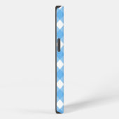 スカイブルーギンガムチェックのCase-Mate iPhoneケース iPhone 13ケース (右側面)