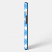 スカイブルーギンガムチェックのCase-Mate iPhoneケース iPhone 13ケース (左側面)