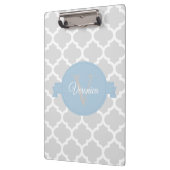 スカイブルークローバーパーソナライズされたクリップボード クリップボード (左)