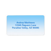 スカイブルーグラデーションホワイト ラベル (正面)