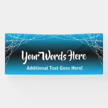 スカイブルーグラデーションライトストリング独自の文字を追加