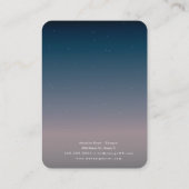 スカイブルーグラデーション手作りイヤリングディスプレイカード コーリングカード (裏面)