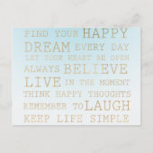 スカイブルーグラデーション ポストカード (正面)