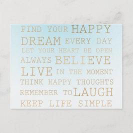 スカイブルーグラデーション ポストカード