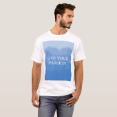 スカイブルーグラデーション Tシャツ (正面フル)