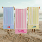 スカイブルーシティシックバチェロレッテ ビーチタオル